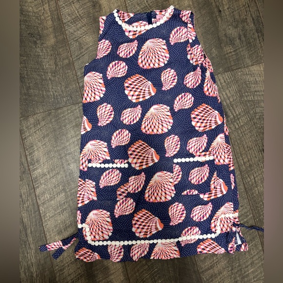 Lilly Pulitzer Other - Kids Lilly Pulitzer Navy and Pink seashell Pattern shift Dress